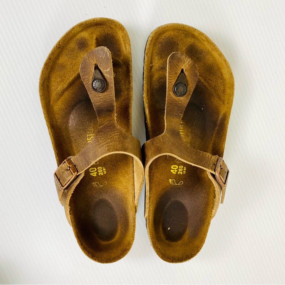 COPY - Birkenstock Gizeh Habana Oiled Leather Brown EU 40 or US 9.5
